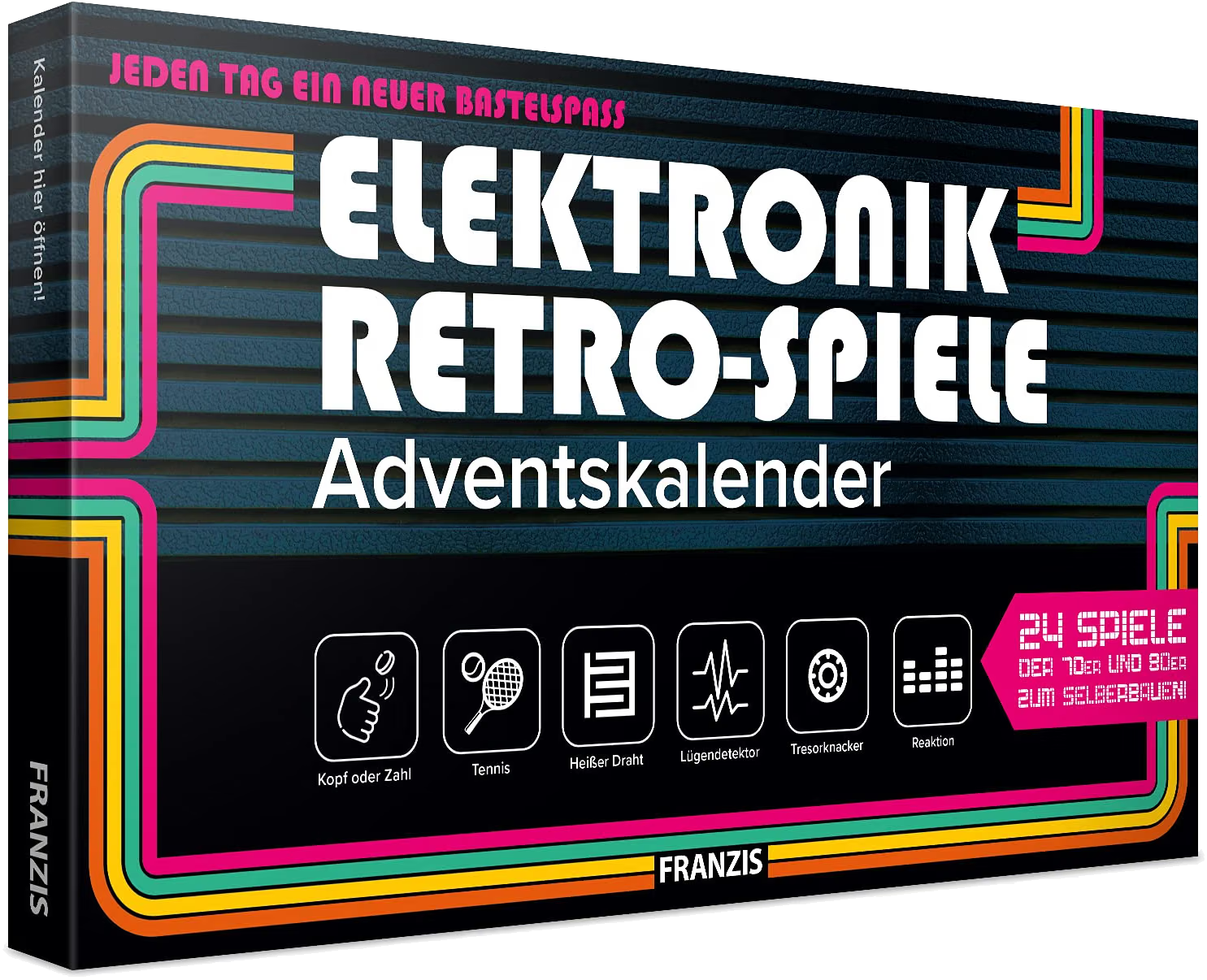 FRANZIS Elektronik Retro Spiele Adventskalender  – ohne Löten